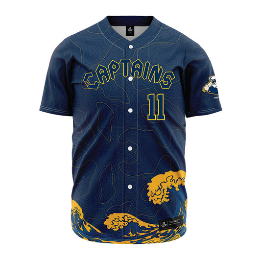 Lake County Captains - MILB Baseball : Juneiker Caceres - Jersey-0