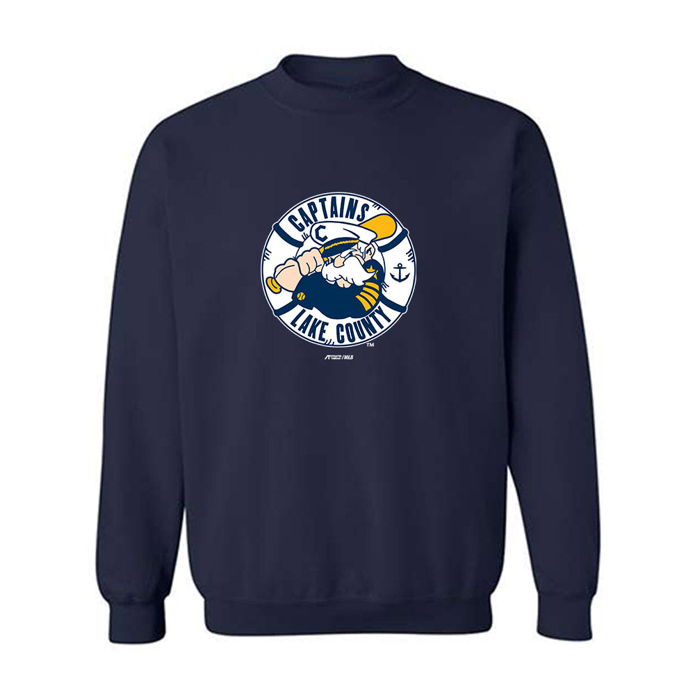 Lake County Captains - MILB Baseball : Kyle Scott - Crewneck Sweatshirt-0