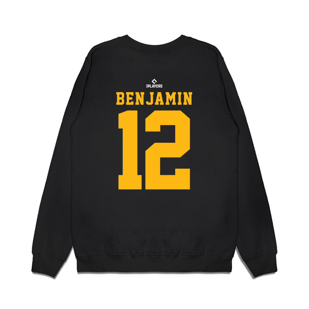 Lake County Captains - MILB Baseball : Juan Benjamin - Premium Crewneck Sweatshirt-1