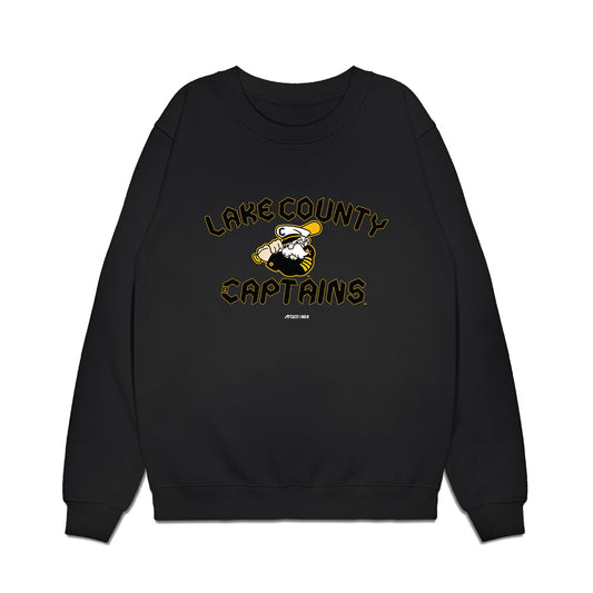 Lake County Captains - MILB Baseball : Garrett Howe - Premium Crewneck Sweatshirt-0