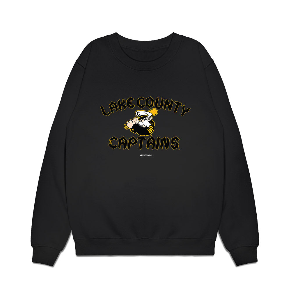 Lake County Captains - MILB Baseball : Juan Benjamin - Premium Crewneck Sweatshirt-0