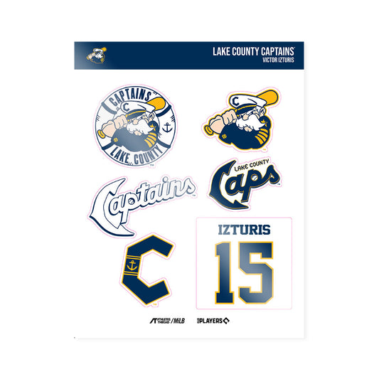 Lake County Captains - MILB Baseball : Victor Izturis - Sticker Sheet-0