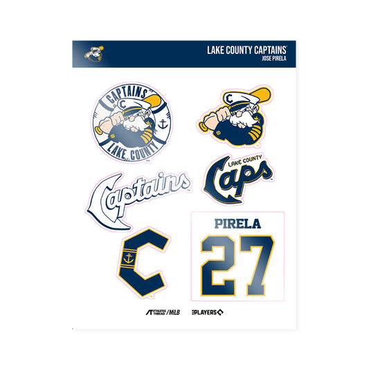 Lake County Captains - MILB Baseball : Jose Pirela - Sticker Sheet-0