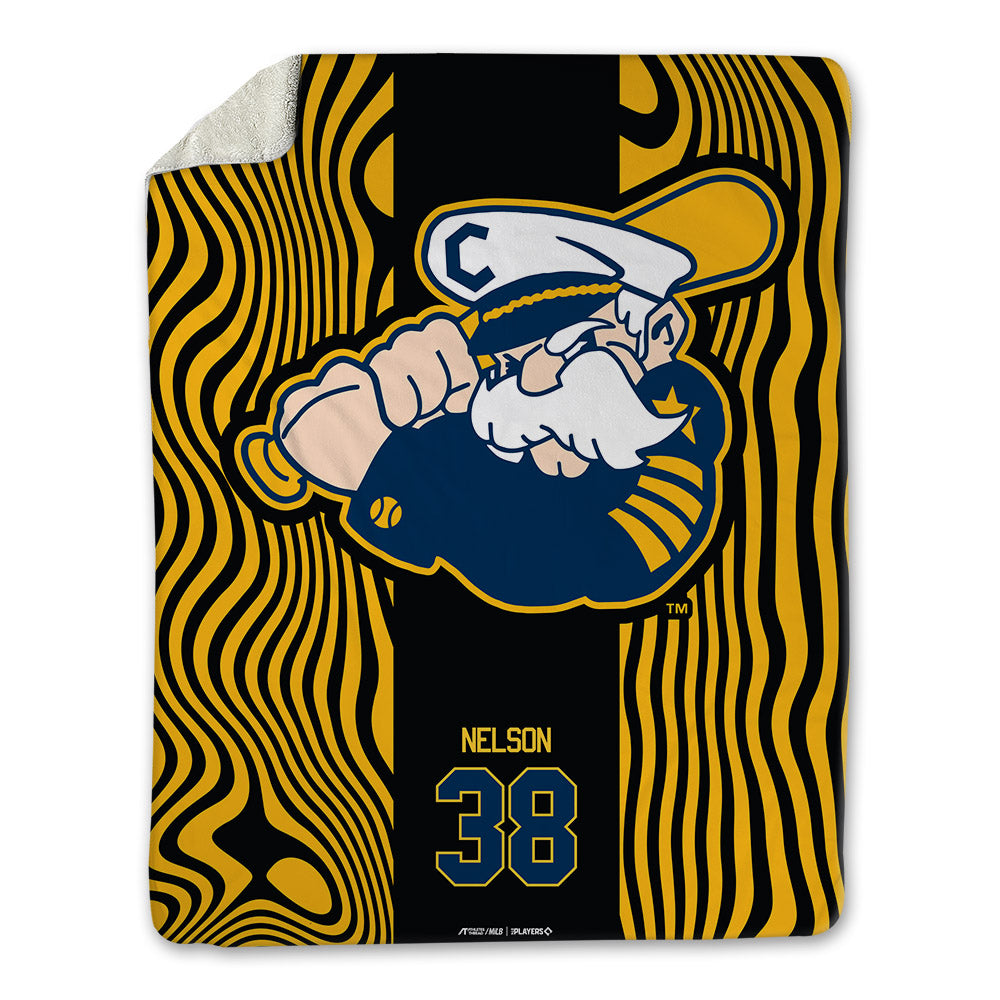 Lake County Captains - MILB Baseball : Riley Nelson - Blanket-0