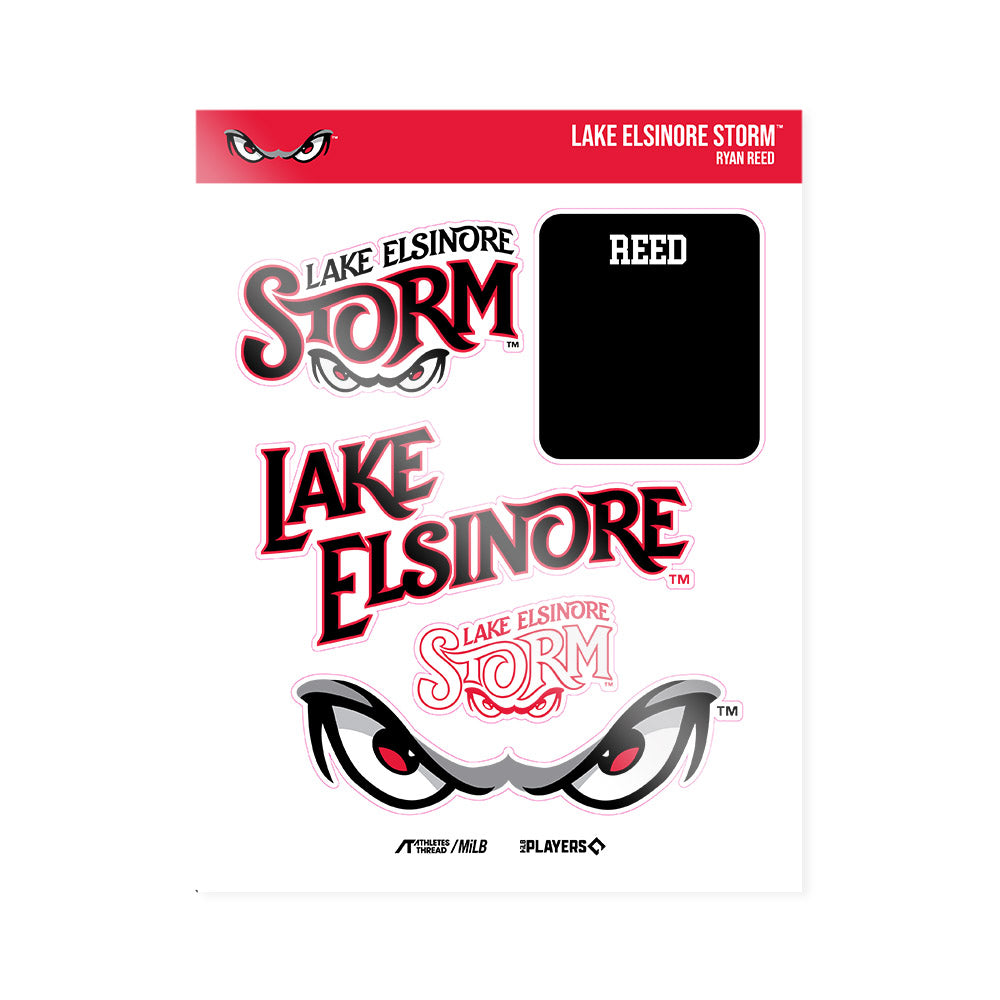 Lake Elsinore Storm - MILB Baseball : Ryan Reed - Sticker Sheet-0