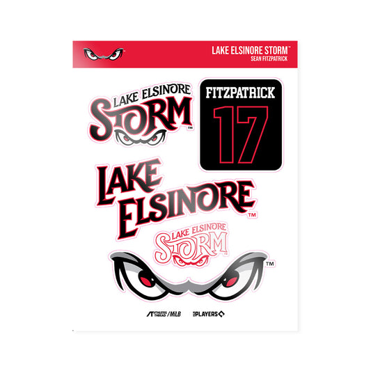 Lake Elsinore Storm - MILB Baseball : Sean Fitzpatrick - Sticker Sheet-0