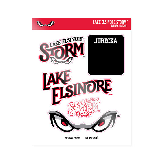 Lake Elsinore Storm - MILB Baseball : Landry Jurecka - Sticker Sheet-0