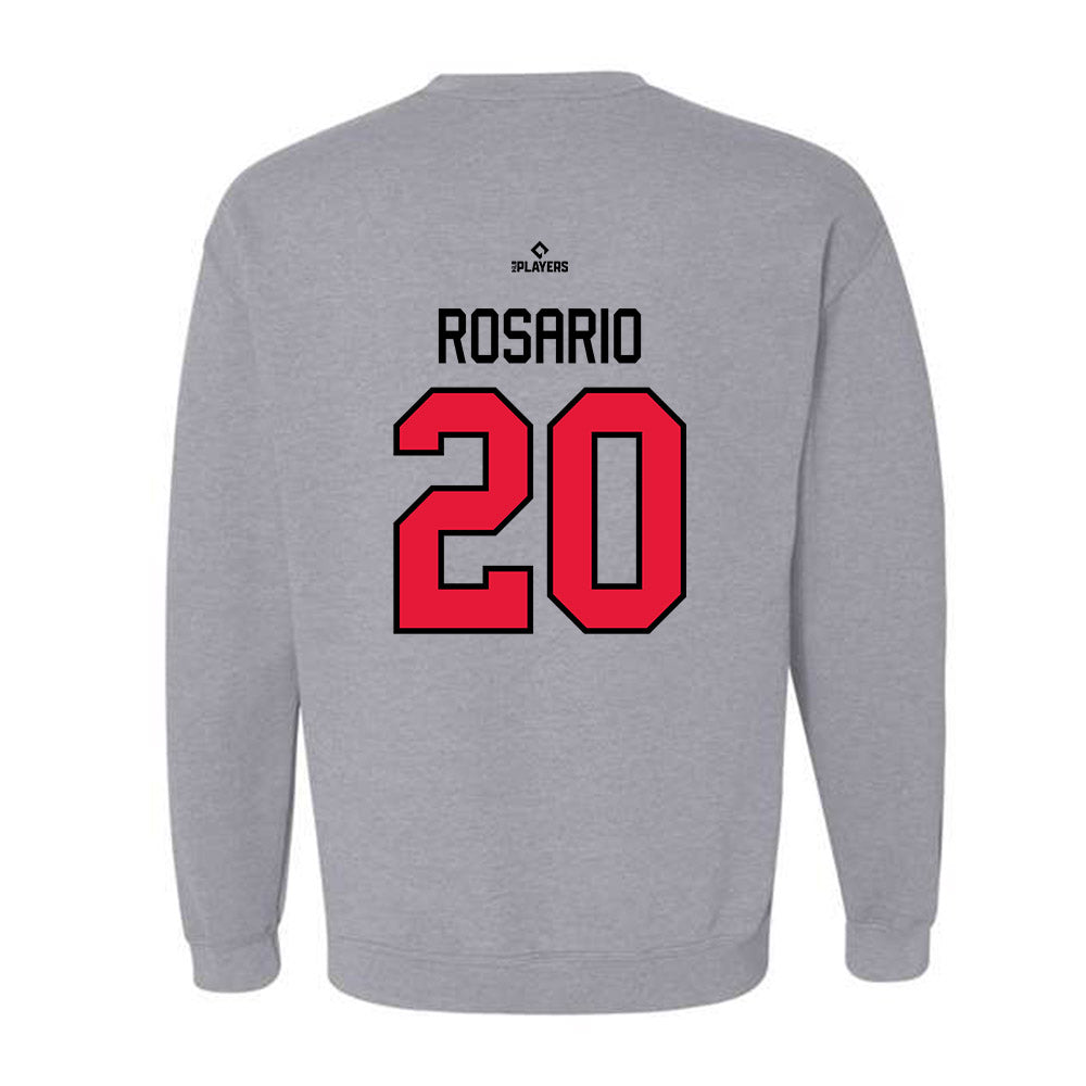 Lansing Lugnuts - MILB Baseball : Gerlin Rosario - Crewneck Sweatshirt-1