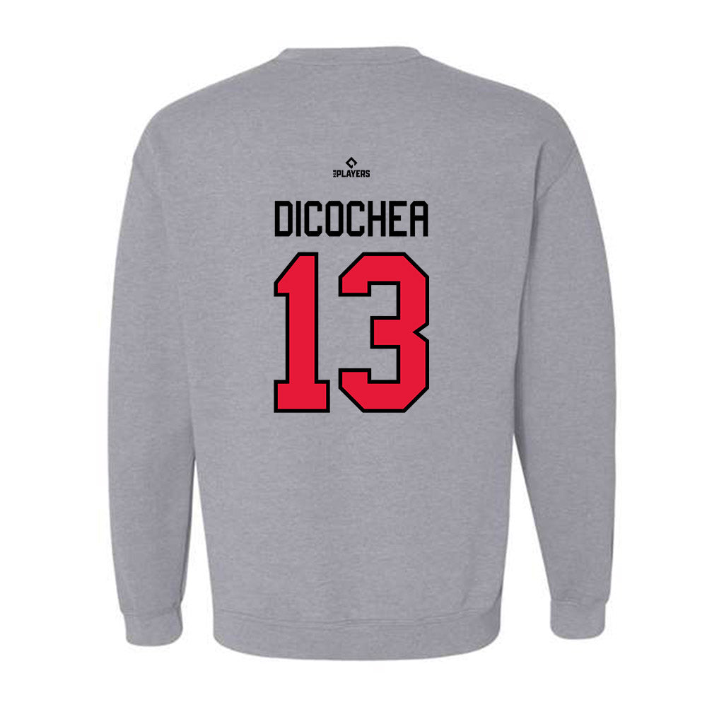 Lansing Lugnuts - MILB Baseball : Jose Dicochea - Crewneck Sweatshirt-1