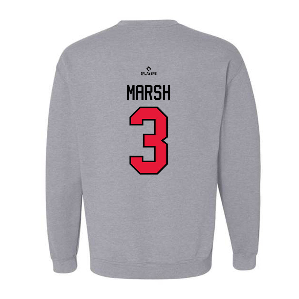 Lansing Lugnuts - MILB Baseball : Tanner Marsh - Crewneck Sweatshirt-1