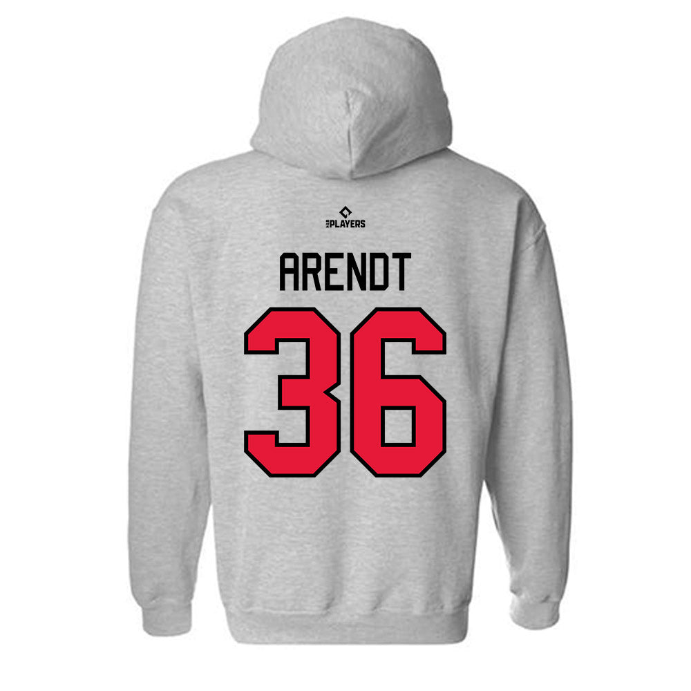 Lansing Lugnuts - MILB Baseball : Bryan Arendt - Hooded Sweatshirt-1