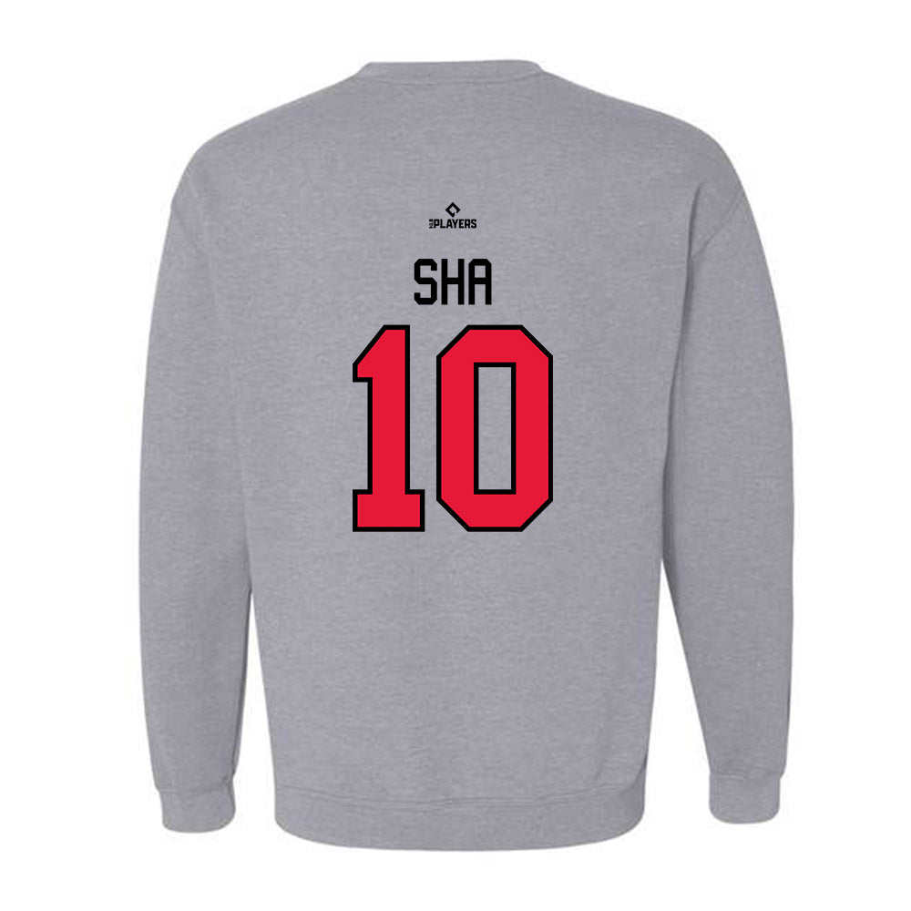Lansing Lugnuts - MILB Baseball : Tzu-Chen Sha - Crewneck Sweatshirt-1