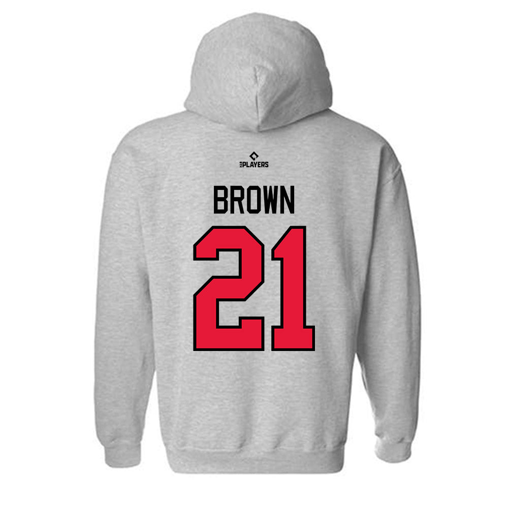 Lansing Lugnuts - MILB Baseball : Ryan Brown - Hooded Sweatshirt-1