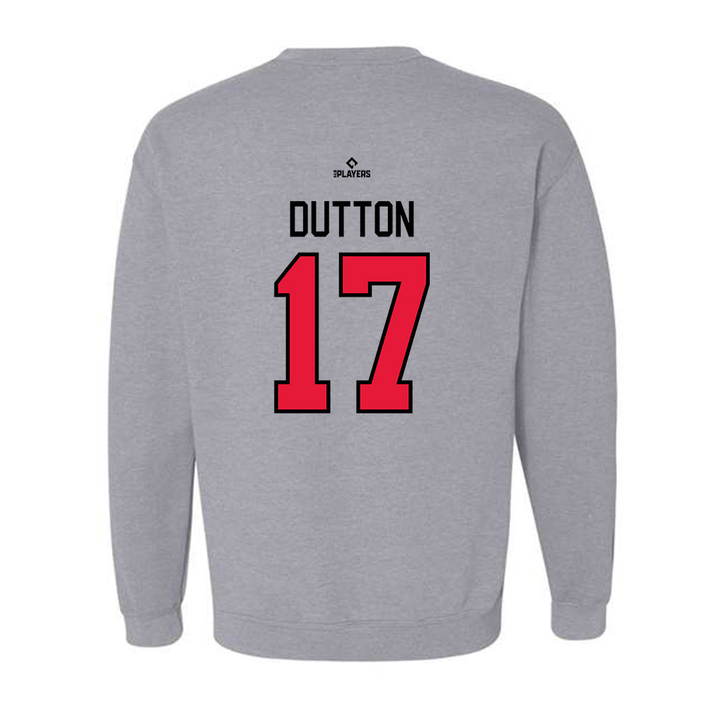 Lansing Lugnuts - MILB Baseball : Samuel Dutton - Crewneck Sweatshirt-1