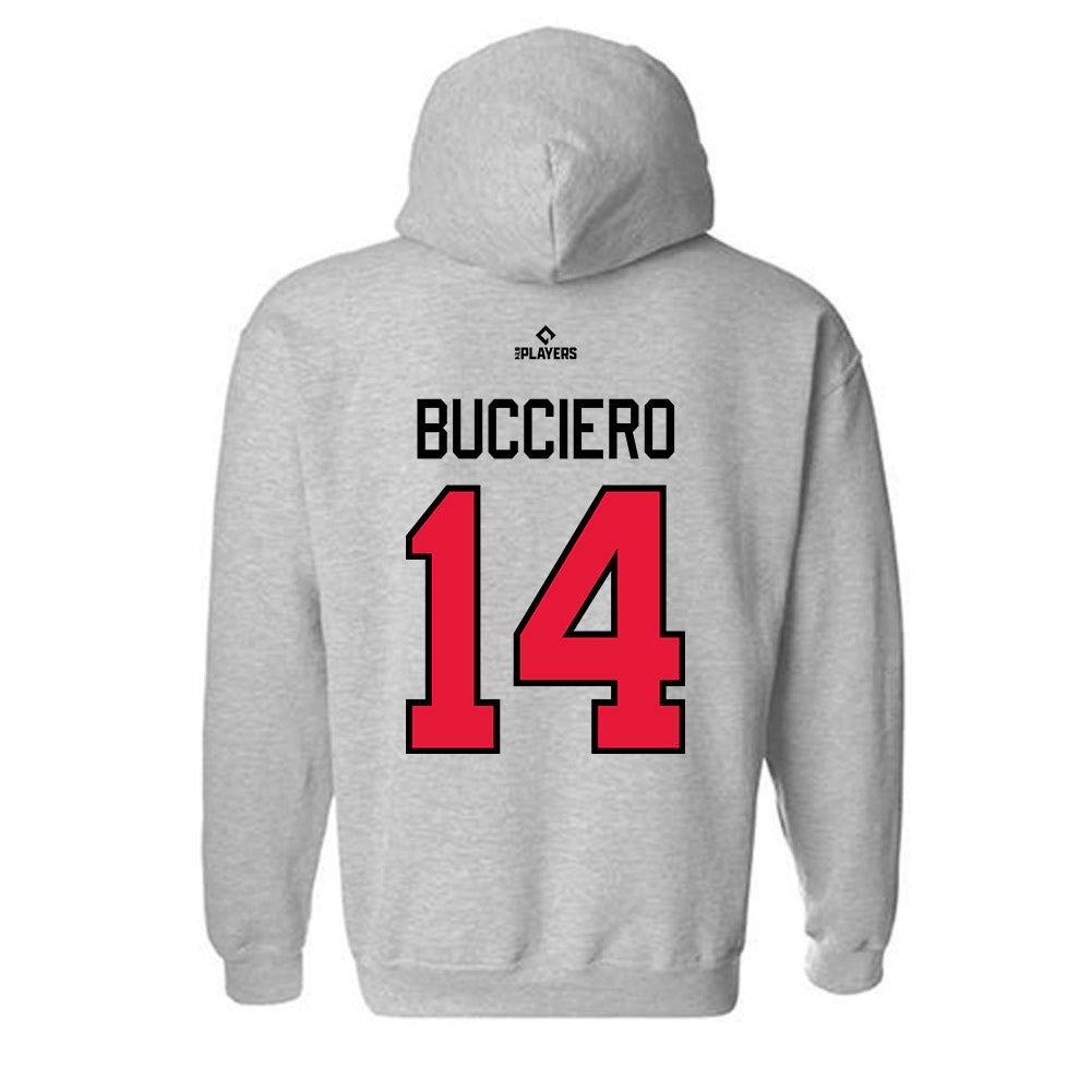 Lansing Lugnuts - MILB Baseball : Daniel Bucciero - Hooded Sweatshirt-1