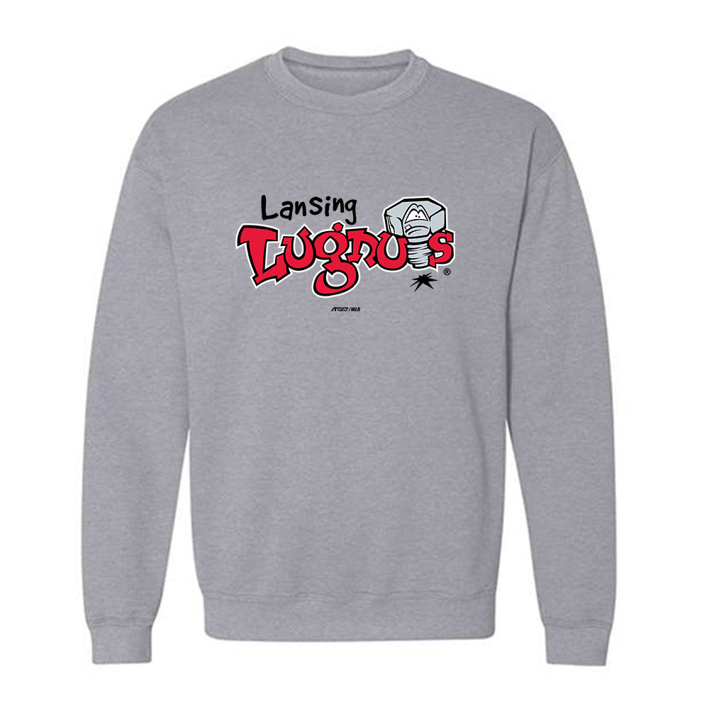 Lansing Lugnuts - MILB Baseball : Tzu-Chen Sha - Crewneck Sweatshirt-0
