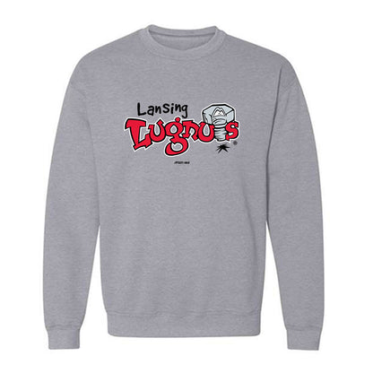 Lansing Lugnuts - MILB Baseball : Tucker Novotny - Crewneck Sweatshirt-0