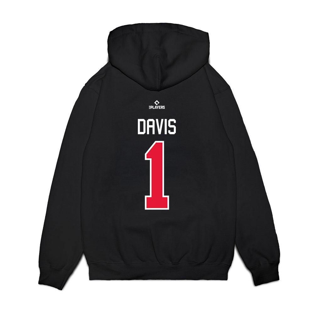 Lansing Lugnuts - MILB Baseball : Jared Davis - Premium Hooded Sweatshirt-1
