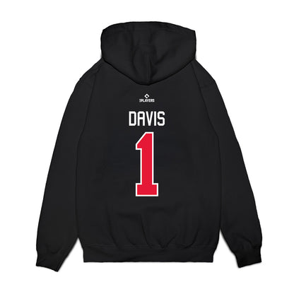 Lansing Lugnuts - MILB Baseball : Jared Davis - Premium Hooded Sweatshirt-1