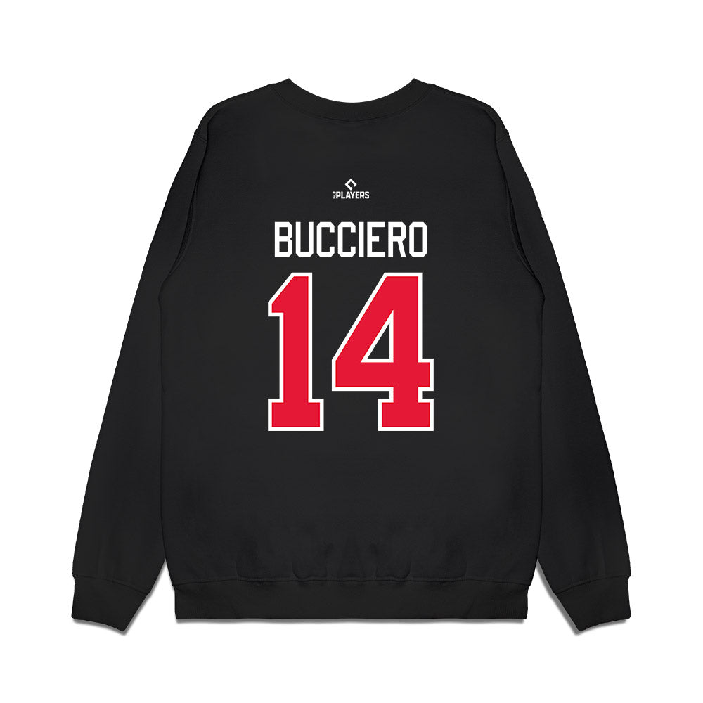 Lansing Lugnuts - MILB Baseball : Daniel Bucciero - Premium Crewneck Sweatshirt-1