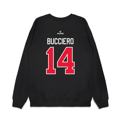 Lansing Lugnuts - MILB Baseball : Daniel Bucciero - Premium Crewneck Sweatshirt-1