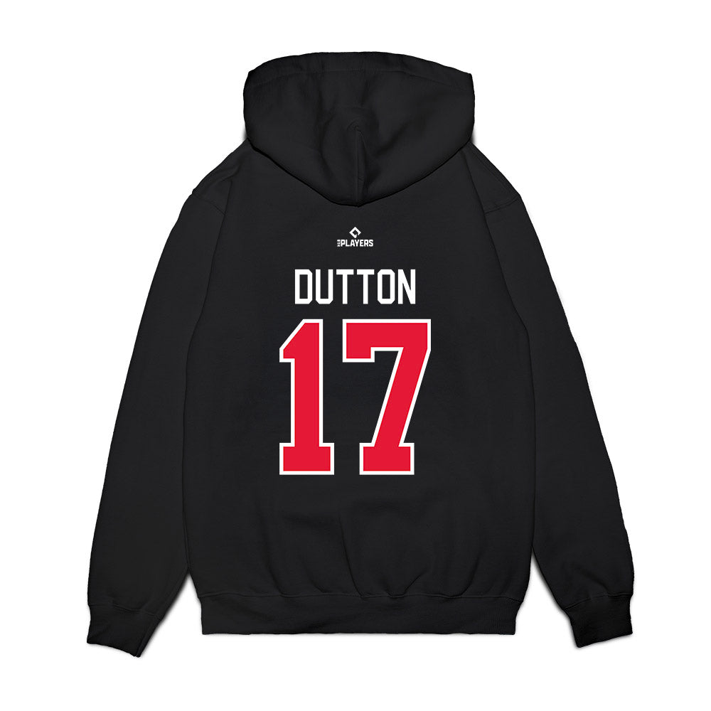 Lansing Lugnuts - MILB Baseball : Samuel Dutton - Premium Hooded Sweatshirt-1
