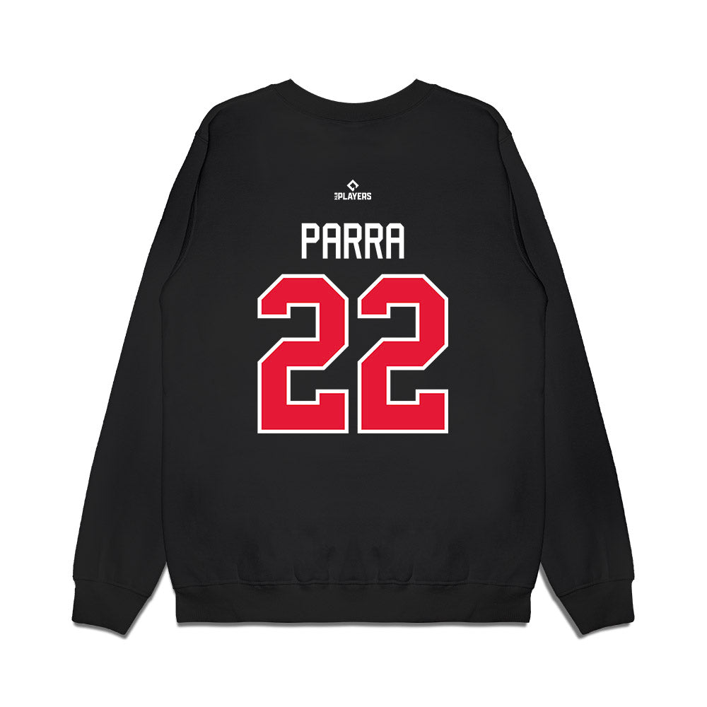 Lansing Lugnuts - MILB Baseball : Jose Parra - Premium Crewneck Sweatshirt-1