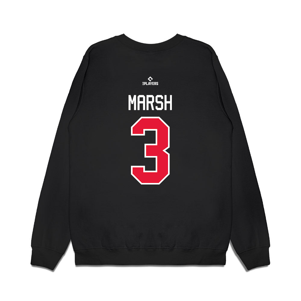 Lansing Lugnuts - MILB Baseball : Tanner Marsh - Premium Crewneck Sweatshirt-1