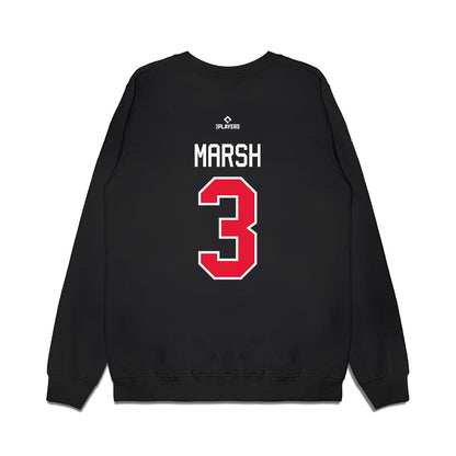 Lansing Lugnuts - MILB Baseball : Tanner Marsh - Premium Crewneck Sweatshirt-1