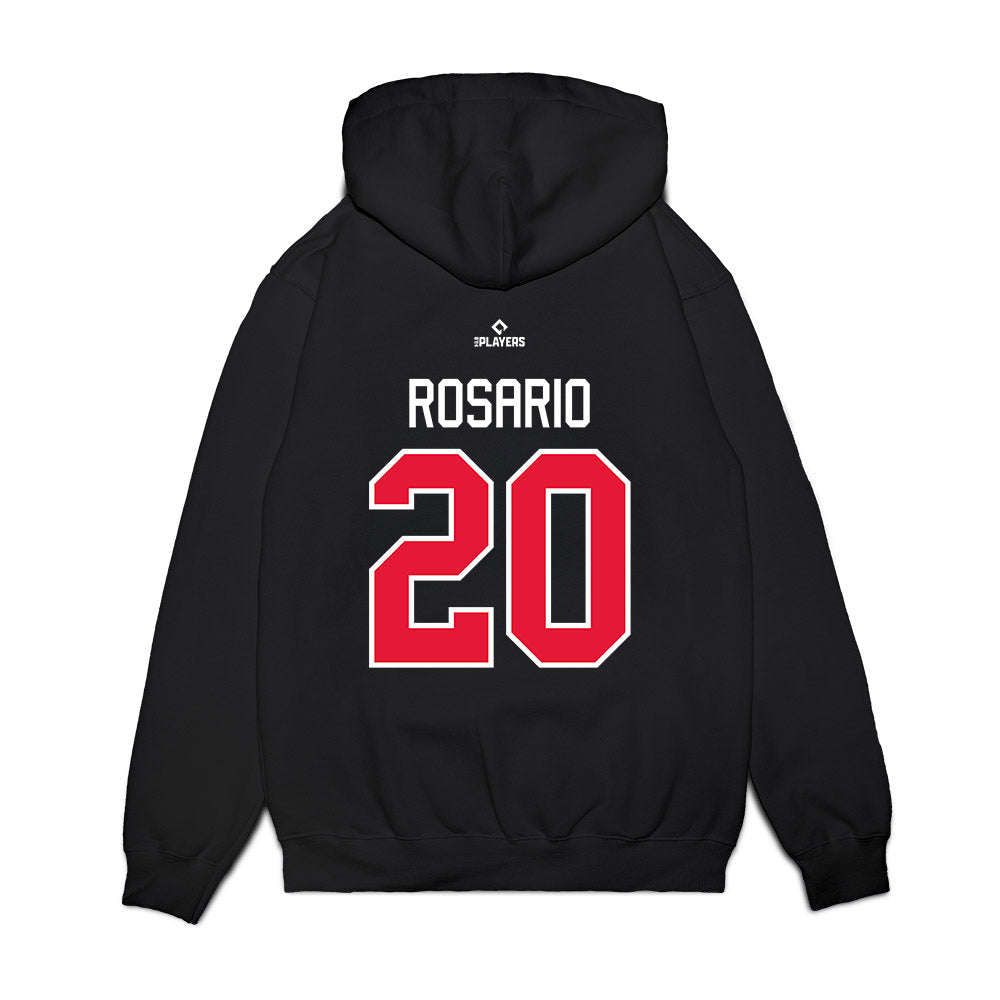 Lansing Lugnuts - MILB Baseball : Gerlin Rosario - Premium Hooded Sweatshirt-1