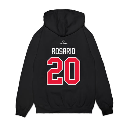 Lansing Lugnuts - MILB Baseball : Gerlin Rosario - Premium Hooded Sweatshirt-1