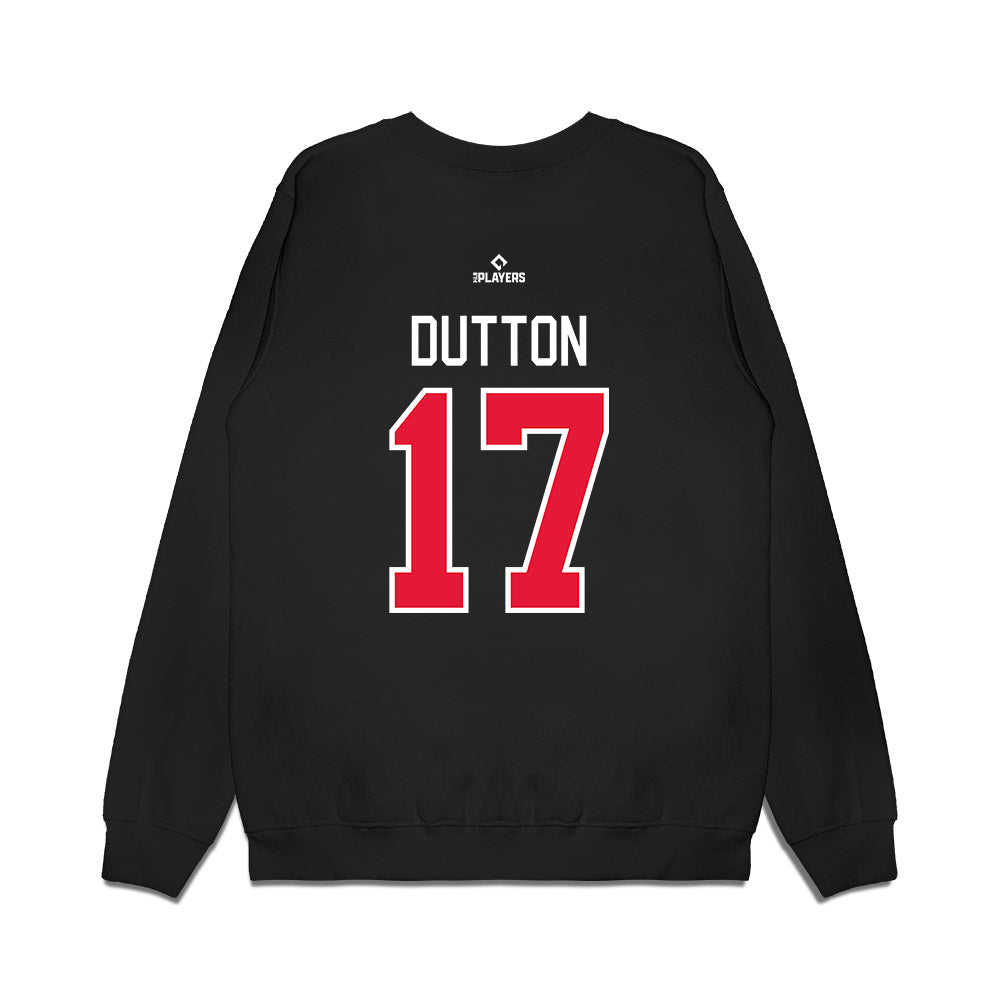 Lansing Lugnuts - MILB Baseball : Samuel Dutton - Premium Crewneck Sweatshirt-1