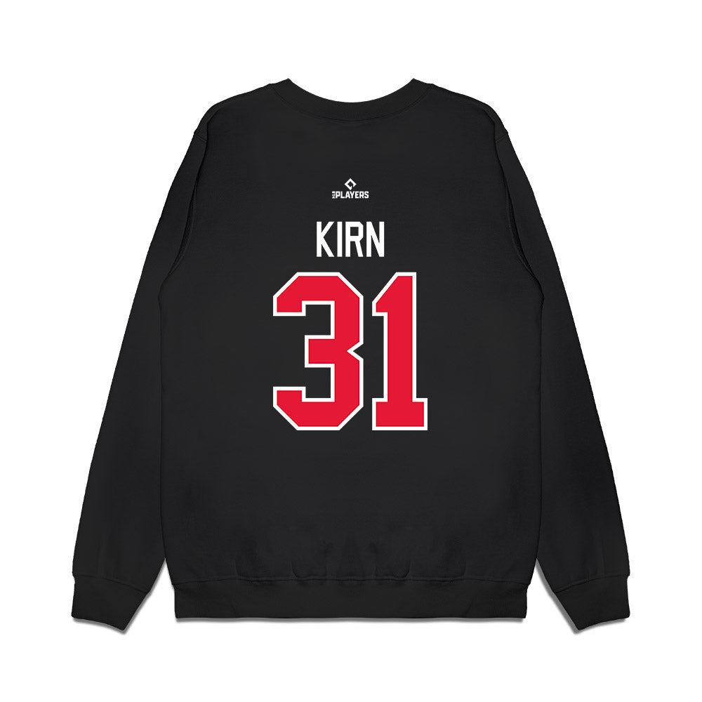 Lansing Lugnuts - MILB Baseball : Griffin Kirn - Premium Crewneck Sweatshirt-1