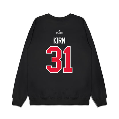 Lansing Lugnuts - MILB Baseball : Griffin Kirn - Premium Crewneck Sweatshirt-1