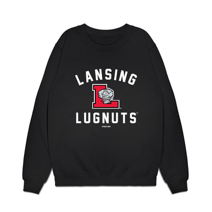 Lansing Lugnuts - MILB Baseball : Griffin Kirn - Premium Crewneck Sweatshirt-0