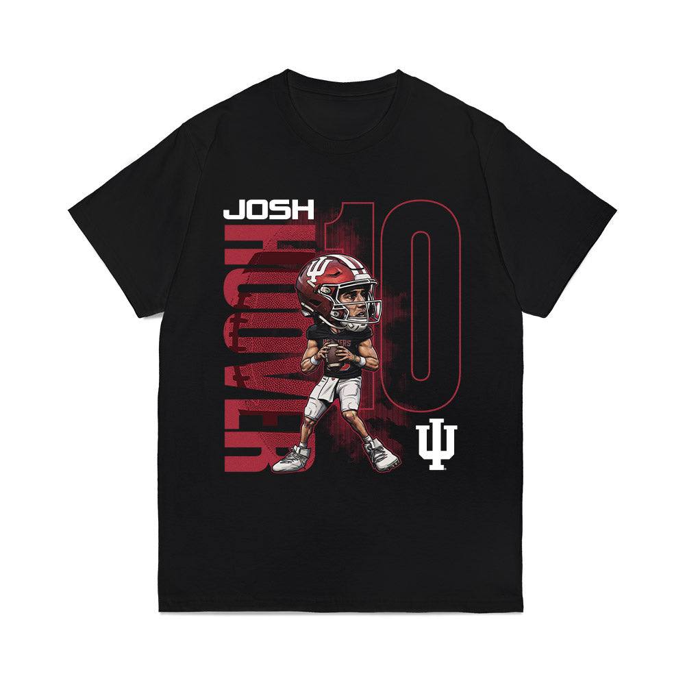 Indiana - NCAA Football : Josh Hoover - Caricature Comfort Colors T-Shirt-0