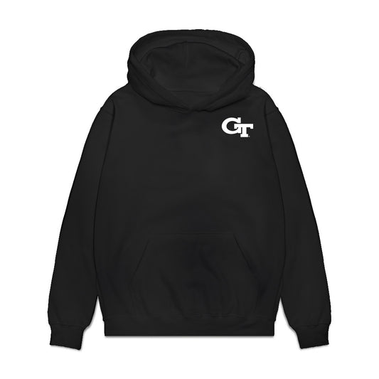 Georgia Tech - NCAA Football : Justice Haynes - Caricature Premium Hooded Sweatshirt-0