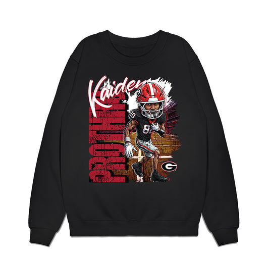 Georgia - NCAA Football : Kaiden Prothro - Caricature Premium Crewneck Sweatshirt-0