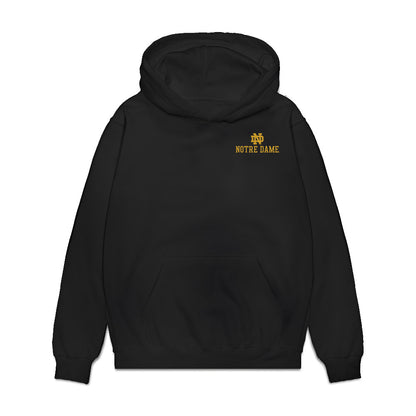 Notre Dame - NCAA Football : Kyngstonn Viliamu-Asa - Caricature Premium Hooded Sweatshirt-0