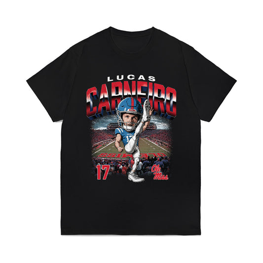 Ole Miss - NCAA Football : Lucas Carneiro - Caricature Comfort Colors T-Shirt-0