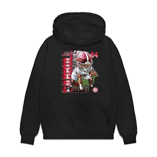 Alabama - NCAA Football : Michael Carroll - Caricature Premium Hooded Sweatshirt-0
