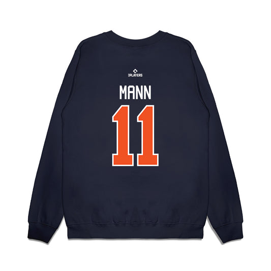 Vegas Aviators - MILB Baseball : Luke Mann - Premium Crewneck Sweatshirt-0