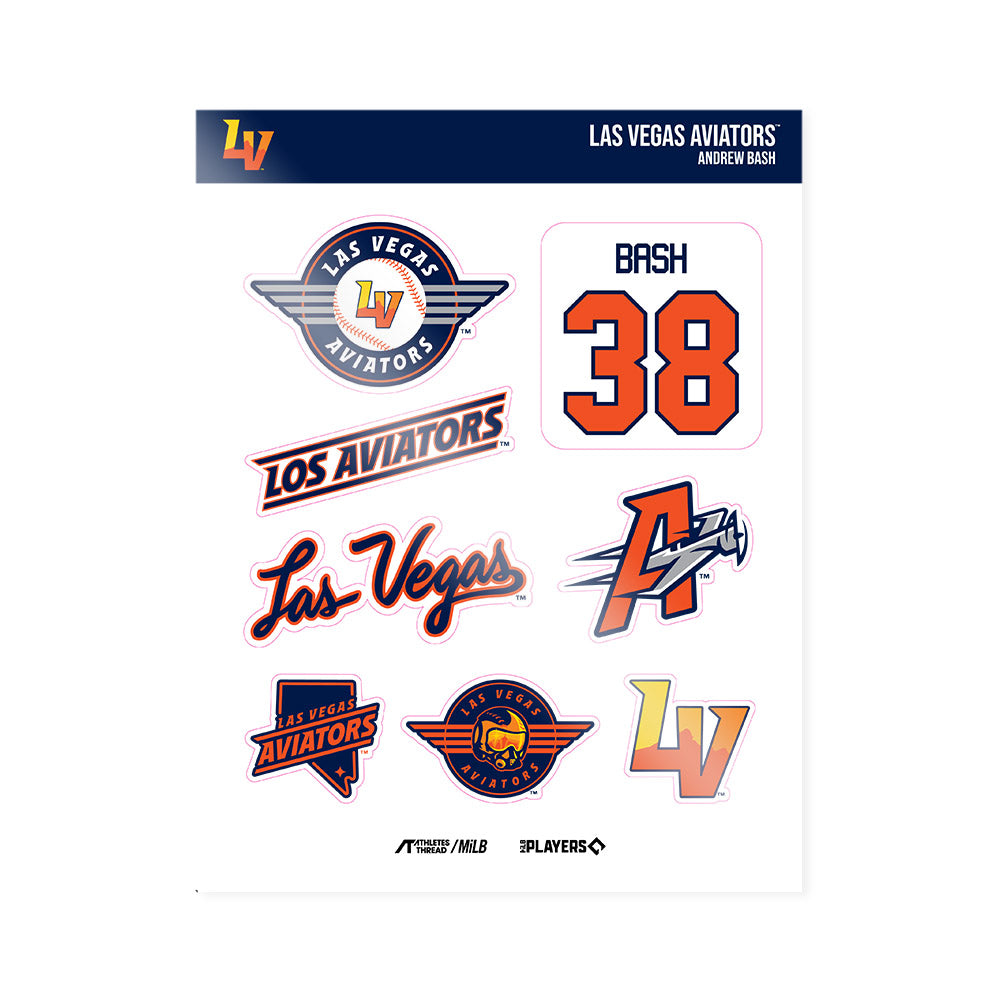 Vegas Aviators - MILB Baseball : Andrew Bash - Sticker Sheet-0