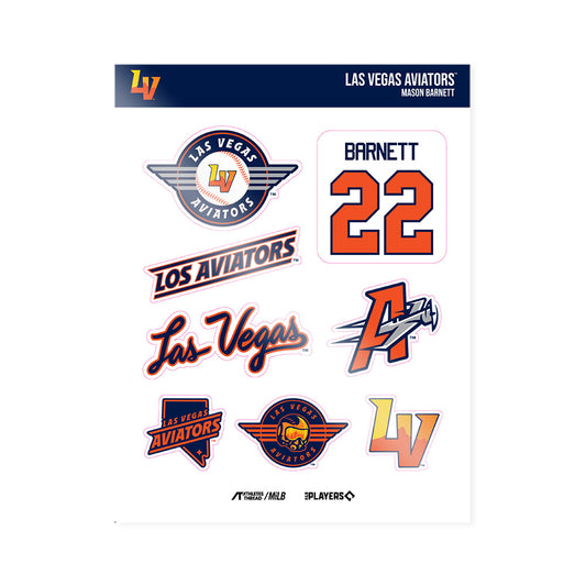 Vegas Aviators - MILB Baseball : Mason Barnett - Sticker Sheet-0