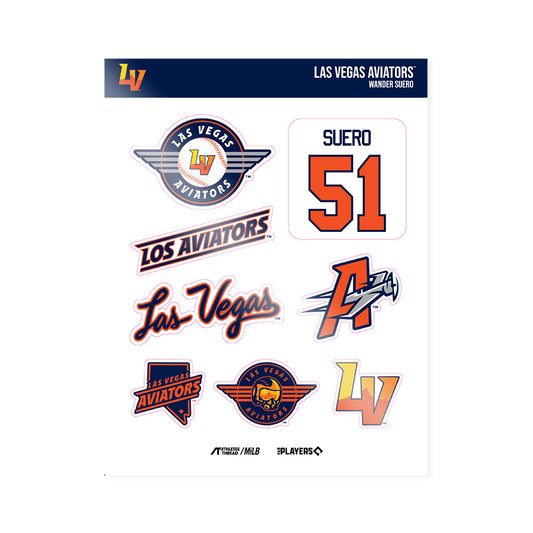 Vegas Aviators - MILB Baseball : Wander Suero - Sticker Sheet-0