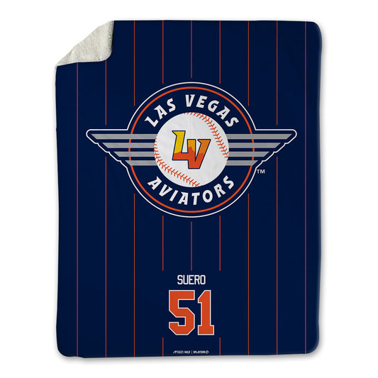Vegas Aviators - MILB Baseball : Wander Suero - Blanket-0