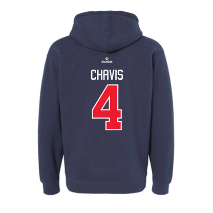 Louisville Bats - MILB Baseball : Michael Chavis - Hooded Pullover Sweatshirt-1