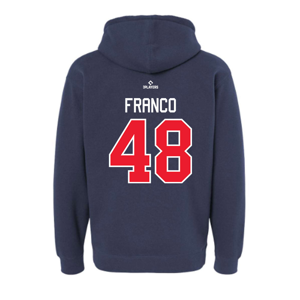 Louisville Bats - MILB Baseball : Jose Franco - Hooded Pullover Sweatshirt-1