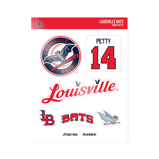 Louisville Bats - MILB Baseball : Chase Petty - Sticker Sheet-0