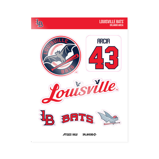 Louisville Bats - MILB Baseball : Orlando Arcia - Sticker Sheet-0